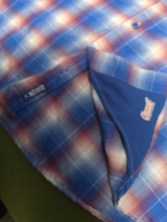 Dixon Summit Men’s Blue & Red Plaid Button-Up Shirt - Picture 3 of 5